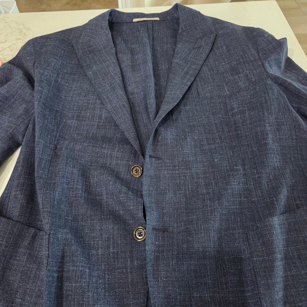 Eleventy Platinum Loro Piana Soft Jacket, Size US 46, Wool/Linen/Silk - Picture 11 of 15